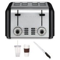 Cuisinart CPT-340 Compact Stainless 4-Slice Toaster in Brushed Stainless + 7-Inch Sabatier Forged Soft Grip Bread Knife + Accessory Kit Cuisinart CPT-340 Compact Stainless 4-Slice Toaster in Brushed Stainless + 7-Inch Sabatier Forged Soft Grip Bread Knife + Accessory Kit