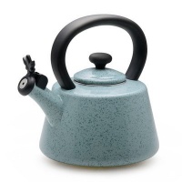 Paula Deen Signature Teakettles 2-Quart Enamel on Steel Whistling Kettle, Blue Speckle Paula Deen Signature Teakettles 2-Quart Enamel on Steel Whistling Kettle, Blue Speckle