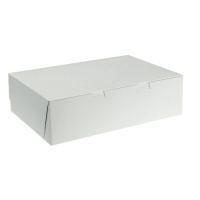 Southern Champion 1029 19 Length x 14 Width x 4 Depth, White Color 1/2 Sheet Lock Corner Poly Wrapped 1 Piece Cake Box, Clay Coated Kraft (Case of 50) Southern Champion 1029 19 Length x 14 Width x 4 Depth, White Color 1/2 Sheet Lock Corner Poly Wrapped 1 Piece Cake Box, Clay Coated Kraft (Case of 50)