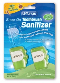 Dr Tungs Snap-On Toothbrush Sanitizer 2 Pack(s) Dr Tungs Snap-On Toothbrush Sanitizer 2 Pack(s)