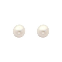 .925 Sterling Silver Rhodium Plated 5mm Pearl Stud Earrings with Screw-back for Children & Women .925 Sterling Silver Rhodium Plated 5mm Pearl Stud Earrings with Screw-back for Children & Women