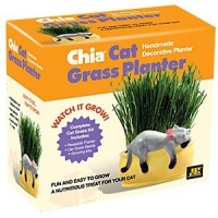 Chia Cat Grass Planter Snoozy Kitty Chia Cat Grass Planter Snoozy Kitty