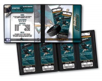 San Jose Sharks NHL Ticket Album Holds, 96 Tickets San Jose Sharks NHL Ticket Album Holds, 96 Tickets