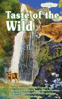 Taste of the Wild Dry Cat Food, Rocky Mountain Feline Formula with Roasted Venison and Smoked Salmon, 15-Pound Bag Taste of the Wild Dry Cat Food, Rocky Mountain Feline Formula with Roasted Venison and Smoked Salmon, 15-Pound Bag