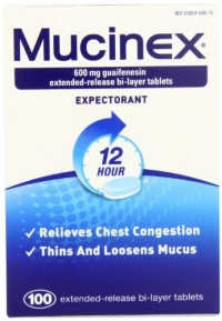Mucinex Extended-Release Bi-Layer Tablets 100 Count. Mucinex Extended-Release Bi-Layer Tablets 100 Count.