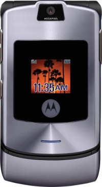 Motorola RAZR V3i Unlocked Phone with Camera, MP3/Video Player, and MicroSD Slot--International Version with No Warranty (Silver/Gray)