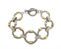 Designer Inspired Cable Toggle Bracelet