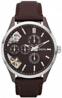 Fossil Dress Leather Watch Brown Fossil Dress Leather Watch Brown