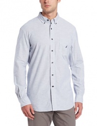 Nautica Men's Long Sleeve Fine Stripe Woven, Lapis Blue, X-Large Nautica Men's Long Sleeve Fine Stripe Woven, Lapis Blue, X-Large