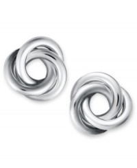 Eternally chic. Giani Bernini's polished knot earrings make the perfect accent to any look. Crafted in sterling silver. Approximate diameter: 1/2 inch. Eternally chic. Giani Bernini's polished knot earrings make the perfect accent to any look. Crafted in sterling silver. Approximate diameter: 1/2 inch.
