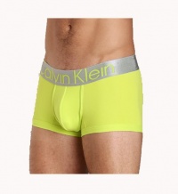 Calvin Klein Men's Steel Micro Low Rise Trunk Brief Underwear-Lime Green-Medium Calvin Klein Men's Steel Micro Low Rise Trunk Brief Underwear-Lime Green-Medium