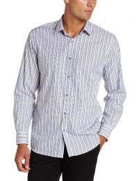 John Henry Men's Long Sleeve Stripe Shirt, Bright Cobalt, Medium John Henry Men's Long Sleeve Stripe Shirt, Bright Cobalt, Medium