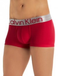 Calvin Klein Men's Steel Micro Low Rise Trunk, Flame Red, Small Calvin Klein Men's Steel Micro Low Rise Trunk, Flame Red, Small