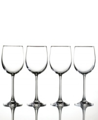 Inspired by Tuscan vineyards, these Chardonnay wine glasses capture the pleasures of Italy's wine country. Beautifully crafted to bring out the color and texture of wine, this stemware set is designed with a simple, understated base that accentuates its aroma. Inspired by Tuscan vineyards, these Chardonnay wine glasses capture the pleasures of Italy's wine country. Beautifully crafted to bring out the color and texture of wine, this stemware set is designed with a simple, understated base that accentuates its aroma.