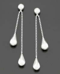 Modern elegance suited for every occasion. Double teardrop earrings by Giani Bernini crafted in sterling silver. Approximate drop: 1-1/2 inches. Modern elegance suited for every occasion. Double teardrop earrings by Giani Bernini crafted in sterling silver. Approximate drop: 1-1/2 inches.