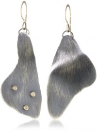 Melissa Joy Manning Mixed Metals Gold and Diamond Detail Silver Earrings Melissa Joy Manning Mixed Metals Gold and Diamond Detail Silver Earrings