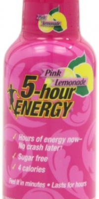 5 Hour Energy Nutritional Drink, Pink Lemonade, 12 Count 5 Hour Energy Nutritional Drink, Pink Lemonade, 12 Count