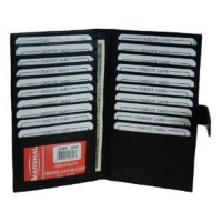 100% Leather Bi-fold Credit Card Holder Black #1629CF 100% Leather Bi-fold Credit Card Holder Black #1629CF