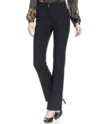 Sleek and full of thoughtful design details, Jones New York Signature's straight-leg pants will be your new go-to pair. Sleek and full of thoughtful design details, Jones New York Signature's straight-leg pants will be your new go-to pair.