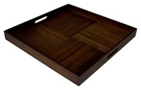 Simply Bamboo Extra Large Square Espresso Serving Tray Simply Bamboo Extra Large Square Espresso Serving Tray