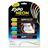 Expo Neon Bullet Tip Dry Erase Markers, 5 Colored Markers Expo Neon Bullet Tip Dry Erase Markers, 5 Colored Markers