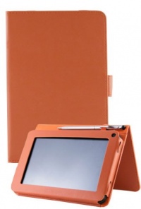 Handhelditems Color Folio Case For Amazon Kindle Fire Tablet with Magnetic Viewing Stand and Pen Holder - Orange Package include a HandHelditems Sketch Stylus Pen Handhelditems Color Folio Case For Amazon Kindle Fire Tablet with Magnetic Viewing Stand and Pen Holder - Orange Package include a HandHelditems Sketch Stylus Pen