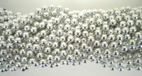 33 inch 07mm Round Metallic Silver Mardi Gras Beads - 6 Dozen (72 necklaces) 33 inch 07mm Round Metallic Silver Mardi Gras Beads - 6 Dozen (72 necklaces)
