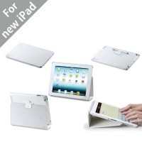 Acase iPad 3 Case -Leather Case Cover Concept Hard Shell Case Folio with Flip Stand Auto Sleep and Awake Stylus Holder and Premium Micro Fiber Interior-White Acase iPad 3 Case -Leather Case Cover Concept Hard Shell Case Folio with Flip Stand Auto Sleep and Awake Stylus Holder and Premium Micro Fiber Interior-White