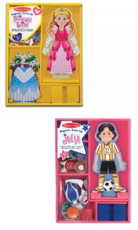 3 Item Bundle: Melissa & Doug Princess Elise Magnetic Dress-Up + Magnetic Pretend Play Julia MD3553/3546 + Coloring Activity Book 3 Item Bundle: Melissa & Doug Princess Elise Magnetic Dress-Up + Magnetic Pretend Play Julia MD3553/3546 + Coloring Activity Book