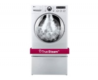 LG DLGX2651 7.3 Cu. Ft. Ultra Large Capacity Gas SteamDryer with Dual LED Displays, White LG DLGX2651 7.3 Cu. Ft. Ultra Large Capacity Gas SteamDryer with Dual LED Displays, White