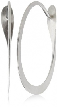 Melissa Joy Manning MJM Classic Sterling Silver Small Oval Hoop Earrings Melissa Joy Manning MJM Classic Sterling Silver Small Oval Hoop Earrings