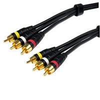 Cables Unlimited AUD-1705-10 10-Feet Pro A/V Series Composite A/V Cables Cables Unlimited AUD-1705-10 10-Feet Pro A/V Series Composite A/V Cables
