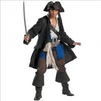 Disguise Men's Capt Jack Sparrow Prestige Premium - Adult Disguise Men's Capt Jack Sparrow Prestige Premium - Adult