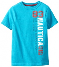 Nautica Boys 2-7 F13 40 Over 57 Tee, Gulf Blue, Medium