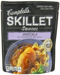 Campbell's Skillet Sauces, Marsala with Mushrooms and Garlic, 9-Ounce Pouch Campbell's Skillet Sauces, Marsala with Mushrooms and Garlic, 9-Ounce Pouch