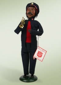 African American Salvation Army Man with Cornet Figurine African American Salvation Army Man with Cornet Figurine