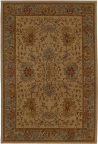 Area Rug 3x5 Rectangle Traditional Beige-Celadon Blue Color - Karastan Bellingham Collection Area Rug 3x5 Rectangle Traditional Beige-Celadon Blue Color - Karastan Bellingham Collection