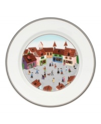 Villagers run errands and exchange news on this quaint Design Naif salad plate, featuring premium Villeroy & Boch porcelain. Villagers run errands and exchange news on this quaint Design Naif salad plate, featuring premium Villeroy & Boch porcelain.