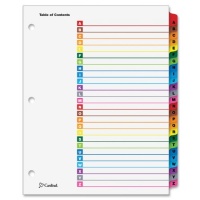 Cardinal by TOPS Products OneStep Index System, 26-Tab, A-Z, Multi-Color, 1 Set (60218) Cardinal by TOPS Products OneStep Index System, 26-Tab, A-Z, Multi-Color, 1 Set (60218)