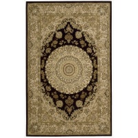 Nourison 2000 2233 Rectangle Rug, Black, 5.6-Feet by 8.6-Feet Nourison 2000 2233 Rectangle Rug, Black, 5.6-Feet by 8.6-Feet