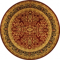 Safavieh Lyndhurst Collection LNH214A Red and Black Round Area Rug, 8-Feet Safavieh Lyndhurst Collection LNH214A Red and Black Round Area Rug, 8-Feet