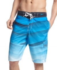 The big kahuna. Rule the waves in style with these Speedo board shorts treated with Speedry technology. The big kahuna. Rule the waves in style with these Speedo board shorts treated with Speedry technology.