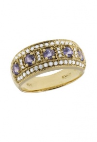 Effy Jewlery 14K Yellow Gold Tanzanite and Diamond Ring, .92 TCW Ring size 7 Effy Jewlery 14K Yellow Gold Tanzanite and Diamond Ring, .92 TCW Ring size 7