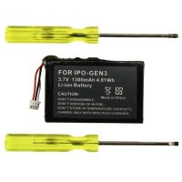 eForCity 1100mAh Battery for 15 GB/20 GB/30 GB/40 GB iPod 3G eForCity 1100mAh Battery for 15 GB/20 GB/30 GB/40 GB iPod 3G