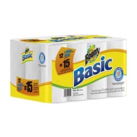 Bounty Basic Paper Towels Large Rolls, 12 Count Bounty Basic Paper Towels Large Rolls, 12 Count