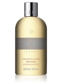 Benefiting from quillaja extract, cleanshine quillaja hair wash removes day-to-day build up of oils and styling residue. A blend of cinnamon, oakmoss, nutmeg and armoise impart a subtle aroma. 10 oz. Benefiting from quillaja extract, cleanshine quillaja hair wash removes day-to-day build up of oils and styling residue. A blend of cinnamon, oakmoss, nutmeg and armoise impart a subtle aroma. 10 oz.