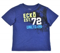 Ecko Unltd Boys New Navy Heather Crewneck T-Shirt (7) Ecko Unltd Boys New Navy Heather Crewneck T-Shirt (7)