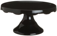 Rosanna Rococo Noir Black Medium 10-1/2-Inch Cake Pedestal, Gift-boxed Rosanna Rococo Noir Black Medium 10-1/2-Inch Cake Pedestal, Gift-boxed