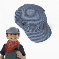 Childs Cotton Train Conductor Hats (1 dz) Childs Cotton Train Conductor Hats (1 dz)