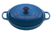 Le Creuset Signature Enameled Cast-Iron 5-Quart Round Braiser, Marseille Le Creuset Signature Enameled Cast-Iron 5-Quart Round Braiser, Marseille
